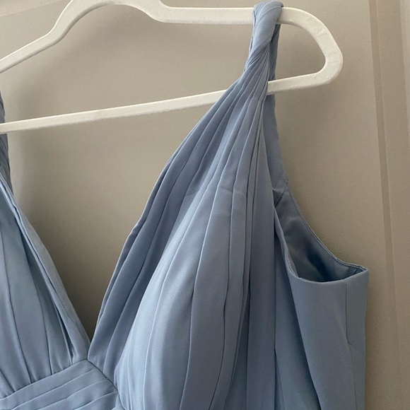 NWT, new, never worn Azazie “Maren” bridesmaid dress, size 20, dusty blue - Picture 11 of 16